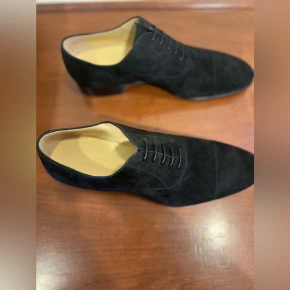 CHANEL BLACK SUEDE OXFORD MENS LOAFERS SIZE: 43 (US 10) $500 - Picture 3 of 9